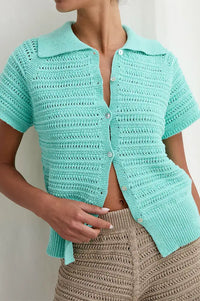 Diarte Palma Aqua Cardigan - The Mercantile London