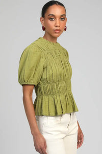 An'ge Sizaya Olive Blouse - The Mercantile London