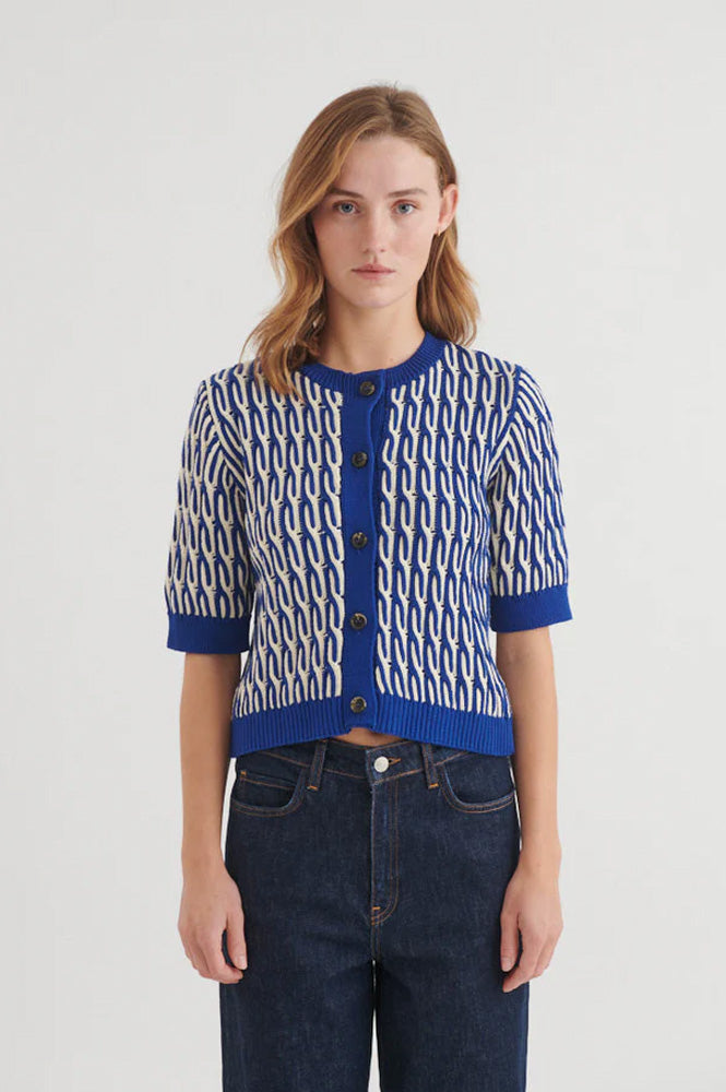 Basic Apparel Minie Sodalite Blue Cardigan - The Mercantile London