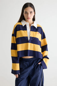 Bellerose Felito Captain And Yellow Stripe Polo Top