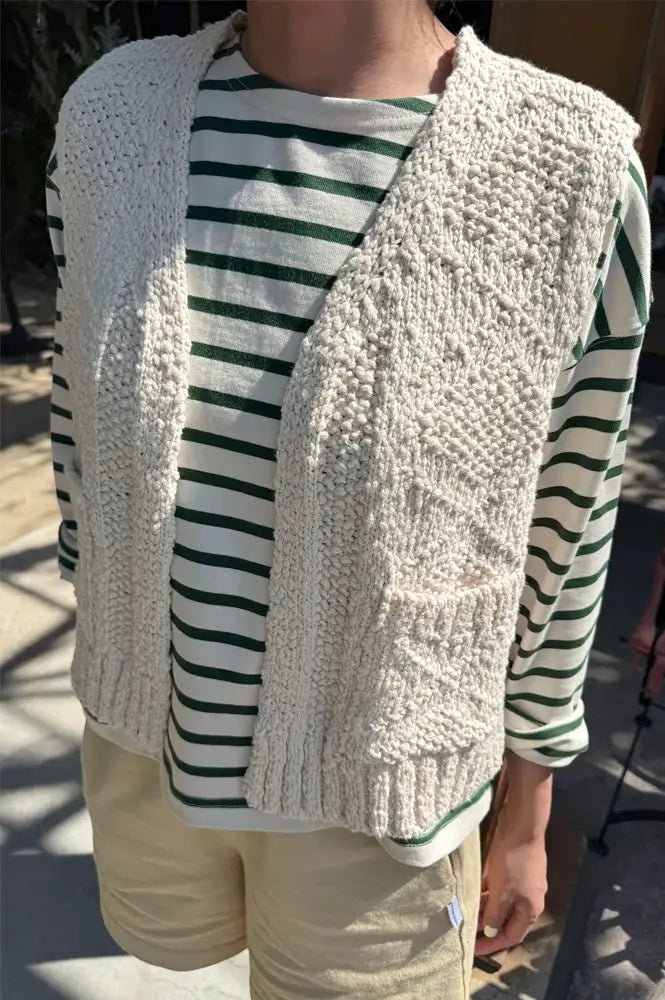 Le Bon Shoppe Papa Naturel Knitted Vest - The Mercantile London