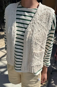 Le Bon Shoppe Papa Naturel Knitted Vest - The Mercantile London
