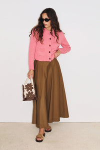 Stella Forest Octavie Brown Skirt - The Mercantile London