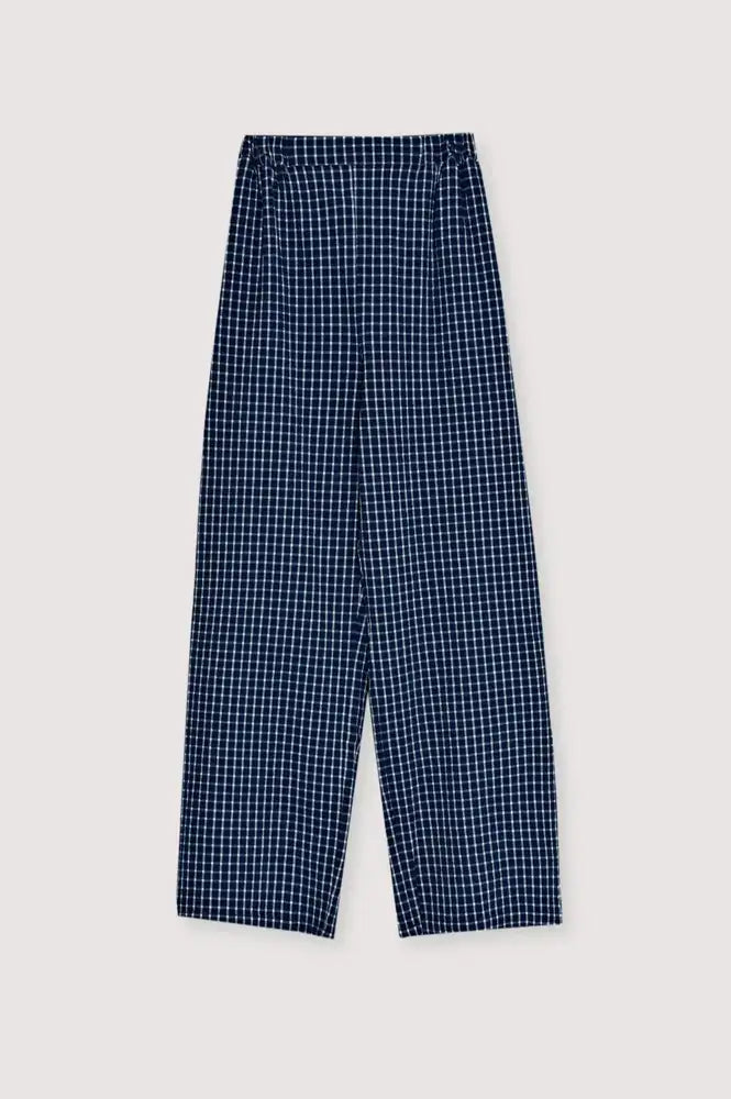 The New Society Jasmine Midnight Check Trousers - The Mercantile London