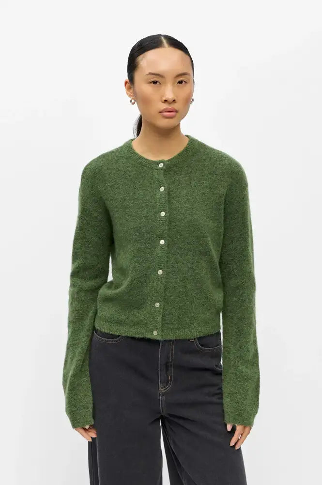 Object Agate Bronze Green Cardigan