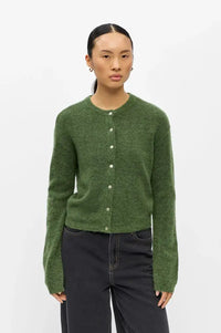 Object Agate Bronze Green Cardigan