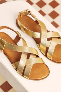Penelope Chilvers Buttercup Gold Sandals - The Mercantile London