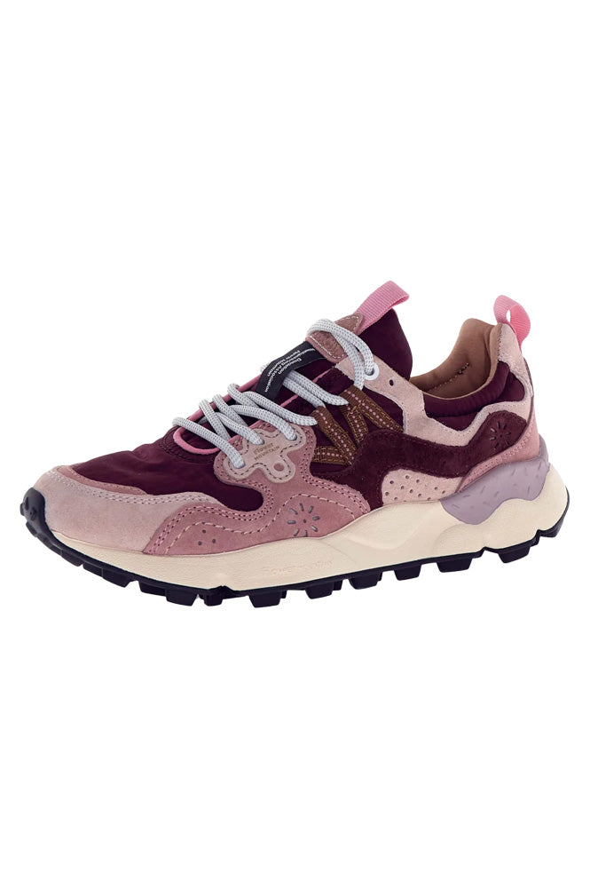 Flower Mountain Yamano Light Rose Pink Brown Trainers - The Mercantile London