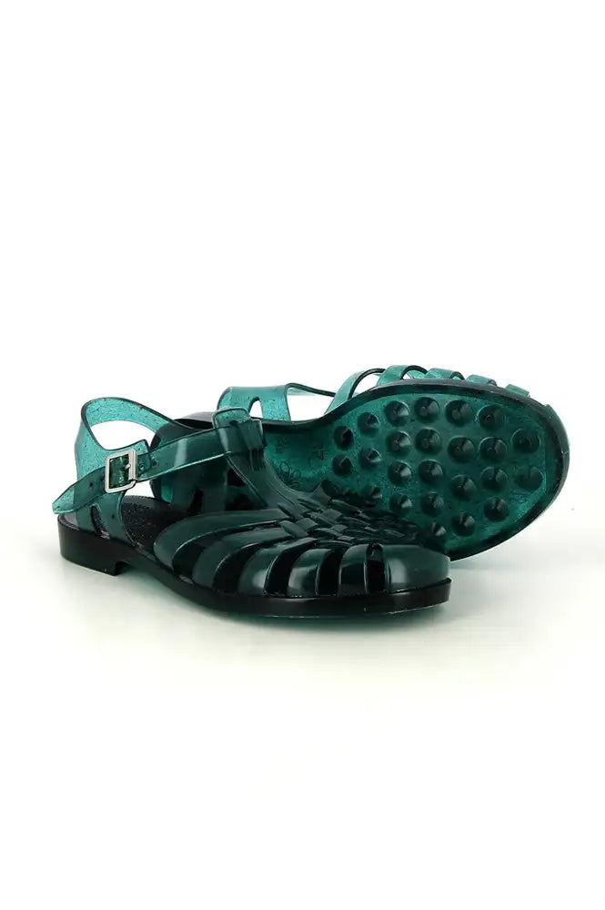 Meduse Sunchanvre Sea Green Jelly Sandals