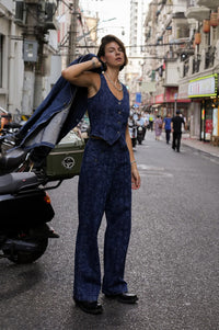 Seventy + Mochi Margot Baroque Nightfall Jeans - The Mercantile London