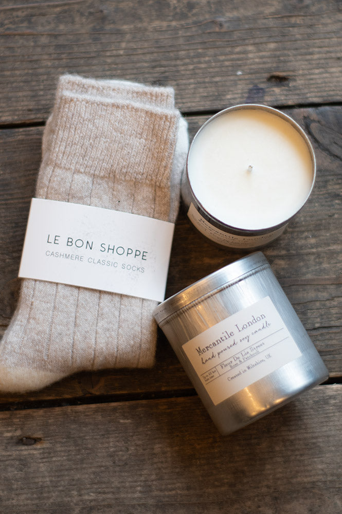 Mercantile London Fleur De Lis Street Rose And Patchouli Tin Candle - The Mercantile London