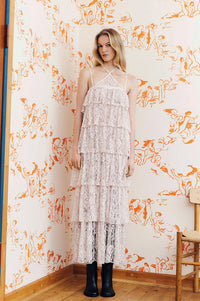 Baum Und Pferdgarten Annelise Lace Tiered Dress - The Mercantile London