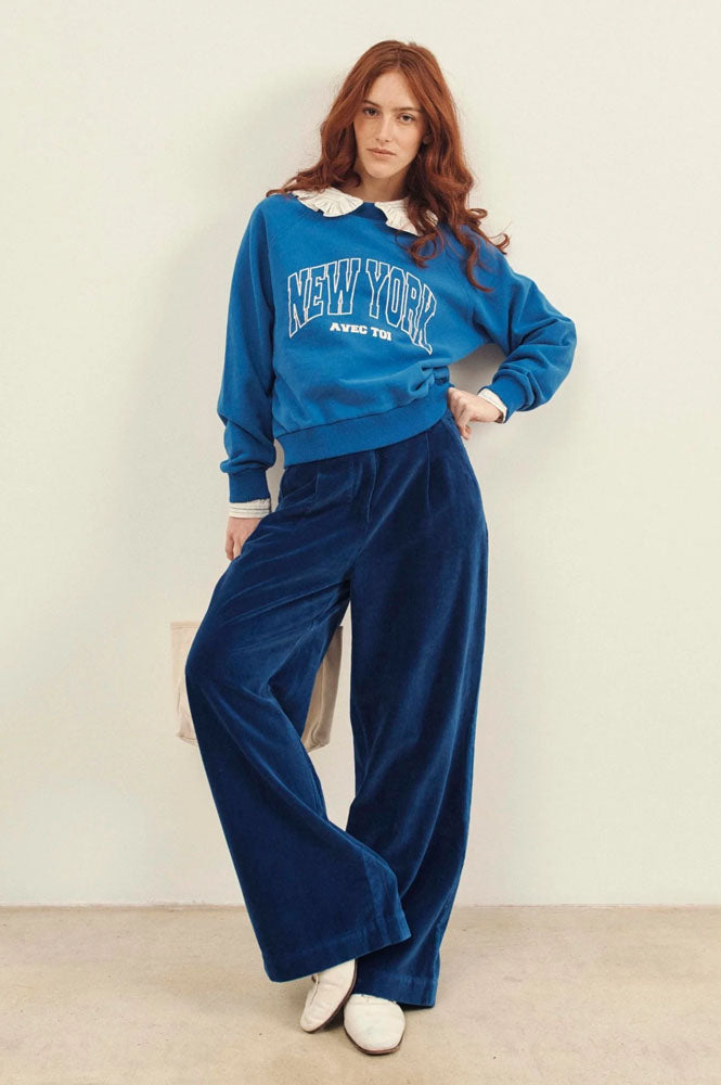 Emile et Ida Caroub Royal Blue Trousers - The Mercantile London