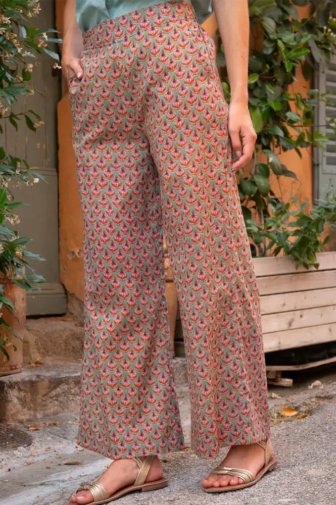 Zen Ethic Leana Opio Green Trousers - The Mercantile London