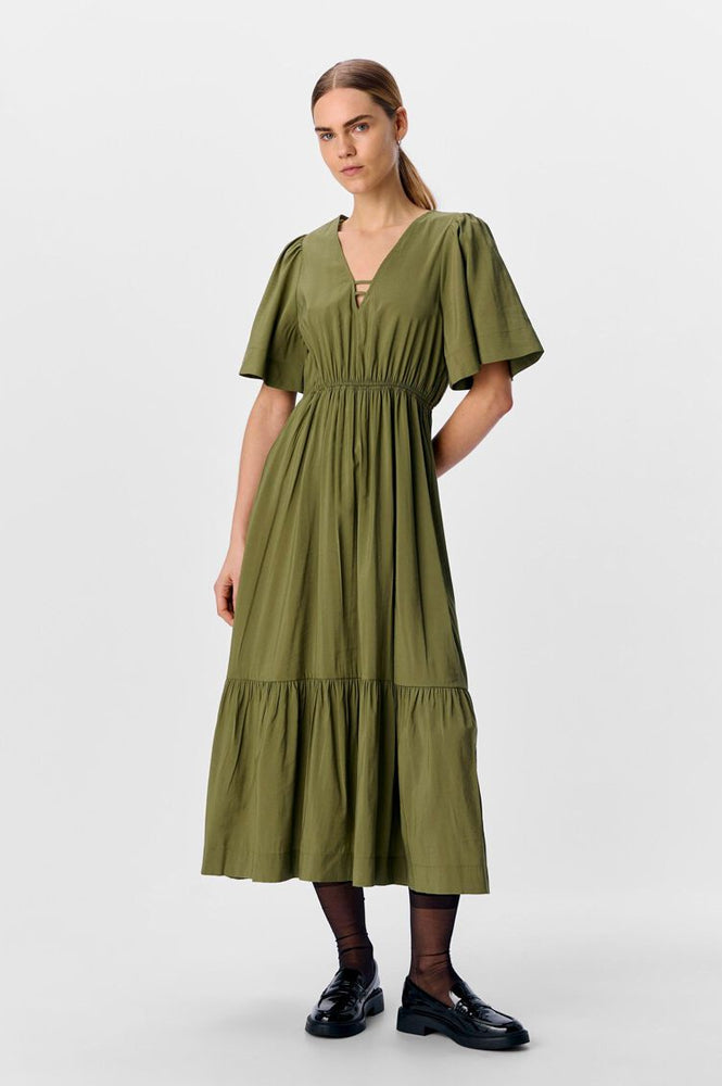 Object Celine Capulet Olive Maxi Dress - The Mercantile London