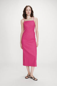 Grace & Mila Veranys Fuchsia Linen Dress - The Mercantile London