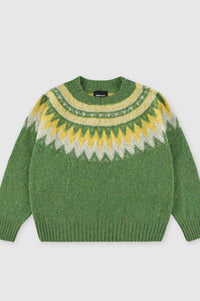 Howlin' Broken Flowers Mossy Knitted Jumper - The Mercantile London