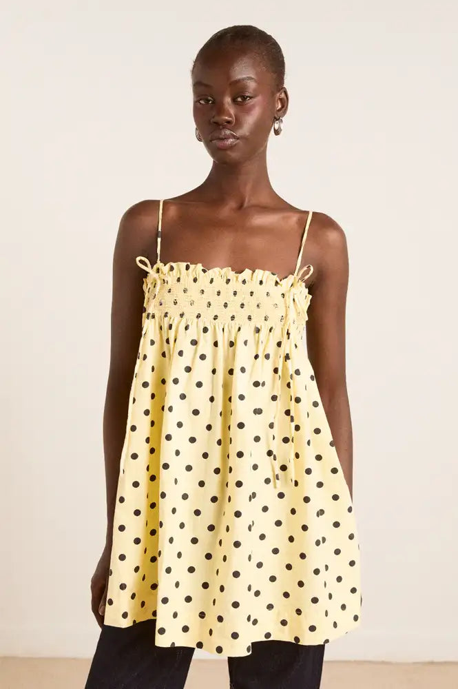 Damson Madder Lilo Butter Spot Mini Dress & Skirt