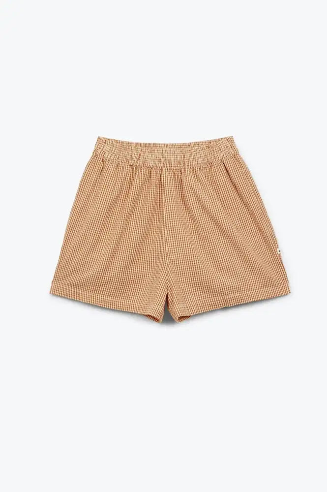 A.P Vichy Brown Gingham Shorts - The Mercantile London