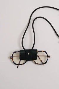 Kate Sheridan Black Leather Glasses Lanyard