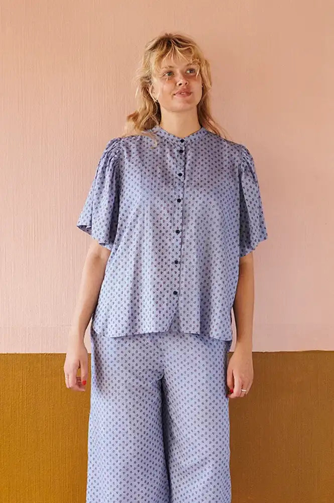 Habiba Astrid Sapphire Butterfly Shirt