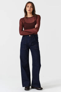 Seventy + Mochi Eden Blue Moon Wide Leg Jeans - The Mercantile London