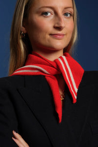 Somerville Red Cashmere Neckerchief Scarf