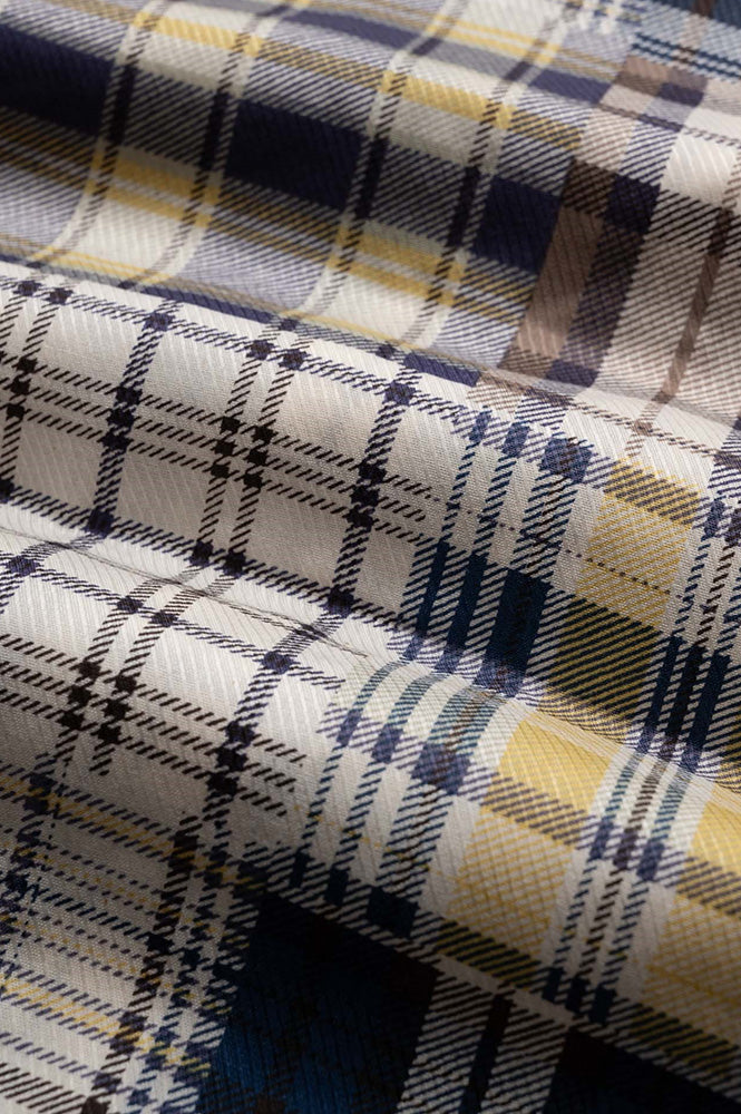 Howlin Magic Shaggy Bear Blue Madras Pouch - The Mercantile London