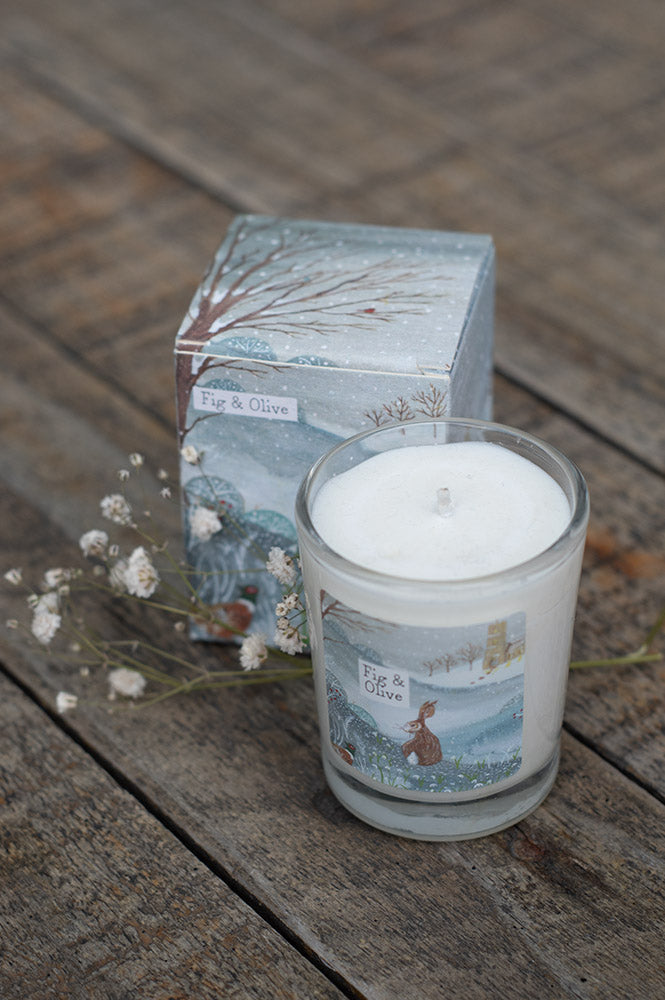 Fig & Olive Illustrated Box Candle - The Mercantile London