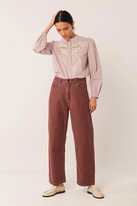 Indi & Cold Cherry Washed Twill Trousers - The Mercantile London