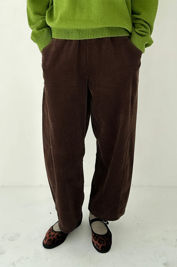 Le Bon Shoppe Brown Soft Corduroy Arc Pants