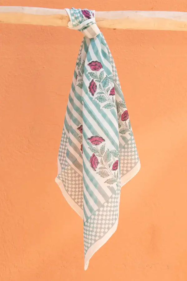 Zen Ethic Beaulieu Printed Bandana Scarf - The Mercantile London