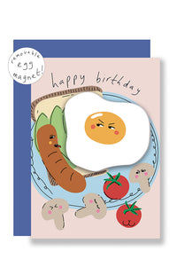 Eat The Moon Egg Magnet Keepsake Card - The Mercantile London