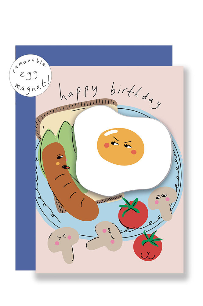 Eat The Moon Egg Magnet Keepsake Card - The Mercantile London