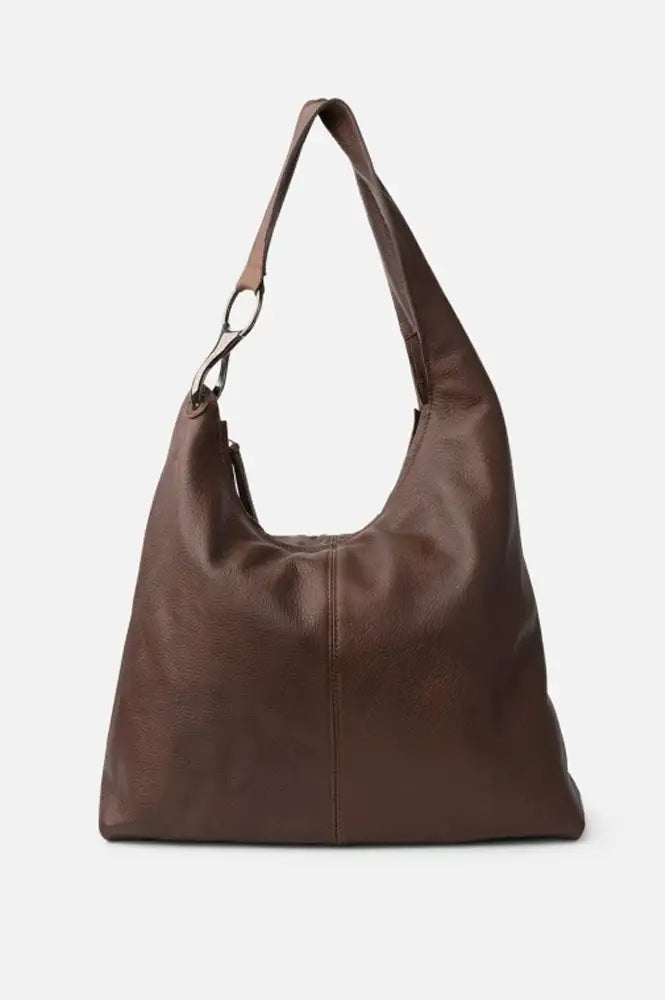 Biba Jackpot Dark Brown Leather Shoulder Bag
