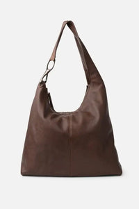 Biba Jackpot Dark Brown Leather Shoulder Bag