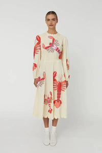 Stella Nova Lobster Embroidered Midi Dress - The Mercantile London
