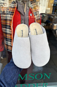 Good News Frankie Grey Mules - The Mercantile London