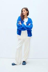 American Vintage Niby Royal Blue Marl Cardigan