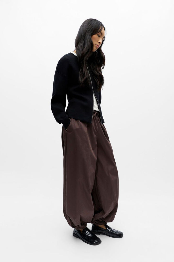 Object Paige Seal Brown Harem Trousers