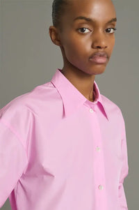Soeur Jeanne Rose Silk Taffeta Shirt