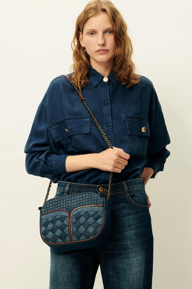 Sessùn Divine Braided Denim Bag - The Mercantile London