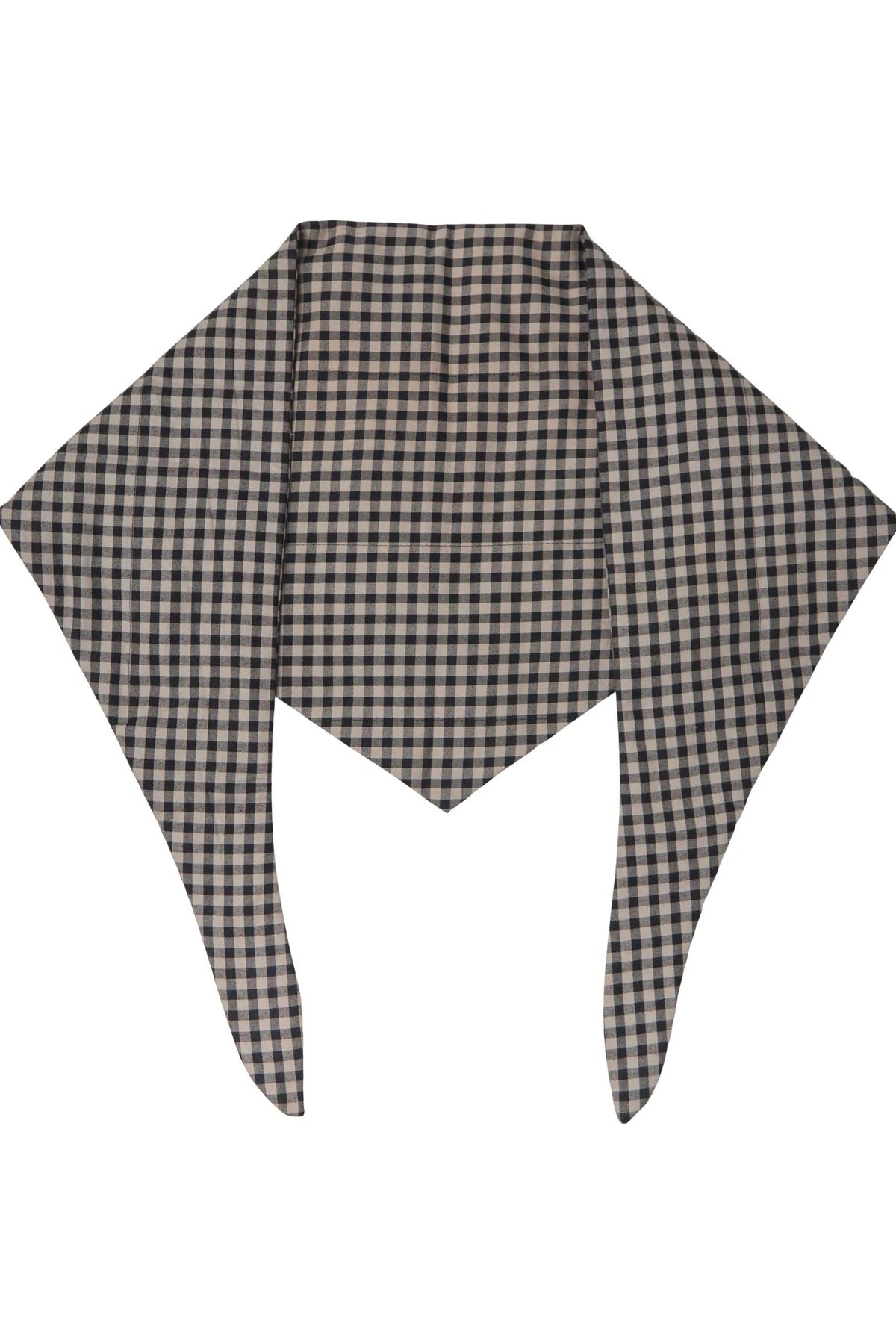 Object Opal Grey and Black Padded Check Scarf