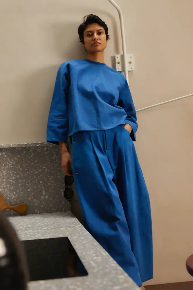 L.F. Markey Mason Cobalt Trousers - The Mercantile London