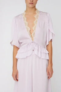 Stella Nova Light Purple Delicate Tieband Blouse