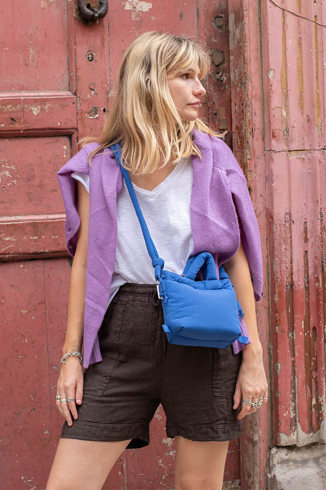 Marta Kasia Moro Chocolate Linen Shorts