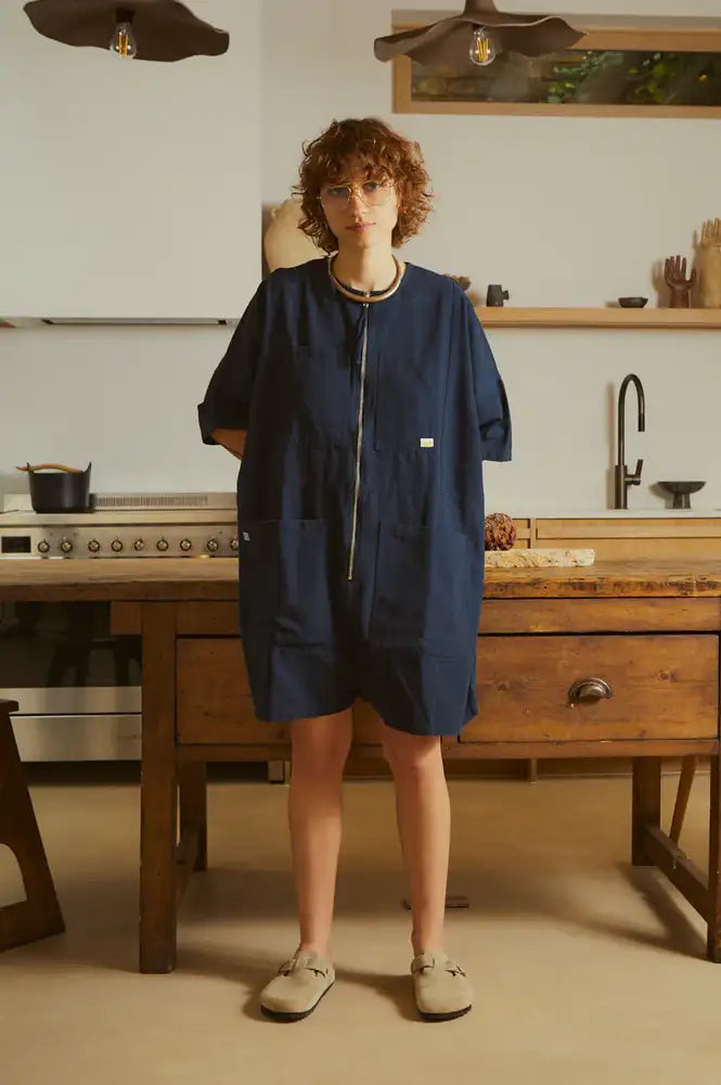 L.F. Markey Navy Mega Playsuit