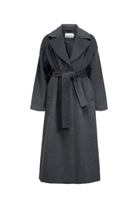 Object Aubrey Grey Longline Coat - The Mercantile London