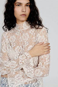 Baum Und Pferdgarten Meena White Sand Lace Top - The Mercantile London