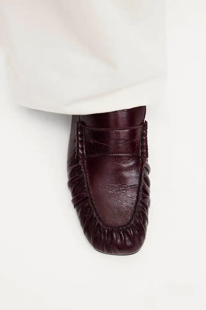 Alohas Aven Rift Burgundy Leather Loafers